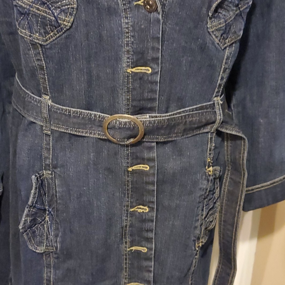 JouJou Denim coat Size 18/20 - Picture 5 of 12